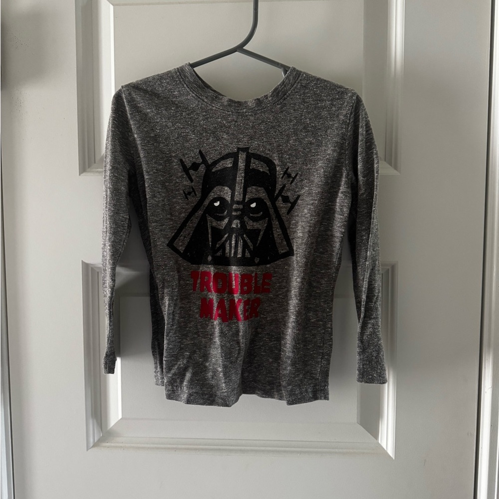 Star Wars Kids Gray Trouble Maker Shirt